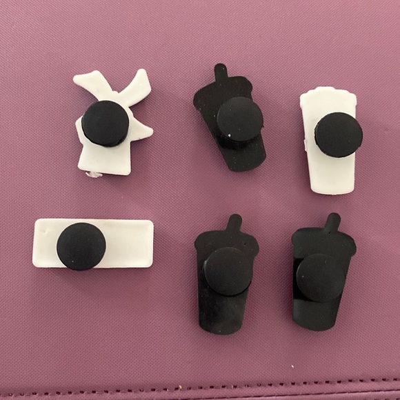 Dutch Bros set of 6 Croc Charms for shoes NWT - Picture 2 of 5